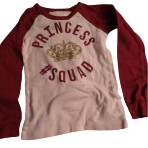 6/$15 Size 2t princess squad long sleeve t-shirt
